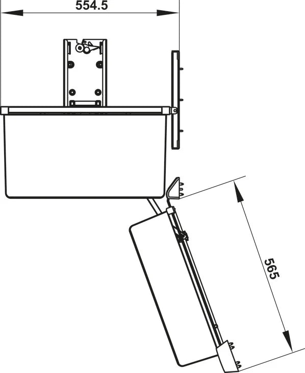 Hafele Utensio Plus H2 Pantry Unit – Hinged Door, Steel