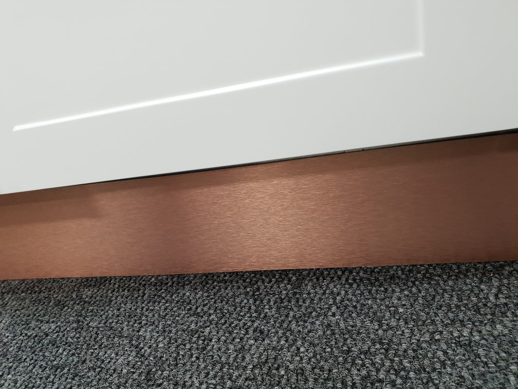 Bronze Finish Aluminium Laminate Kitchen Kickboard 2400mmx150mm Secondary image