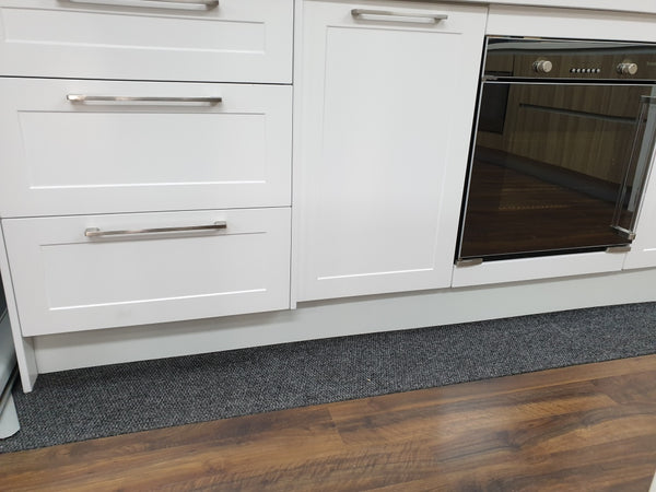 White Finish Laminated Kitchen Kickboard matt 150mm