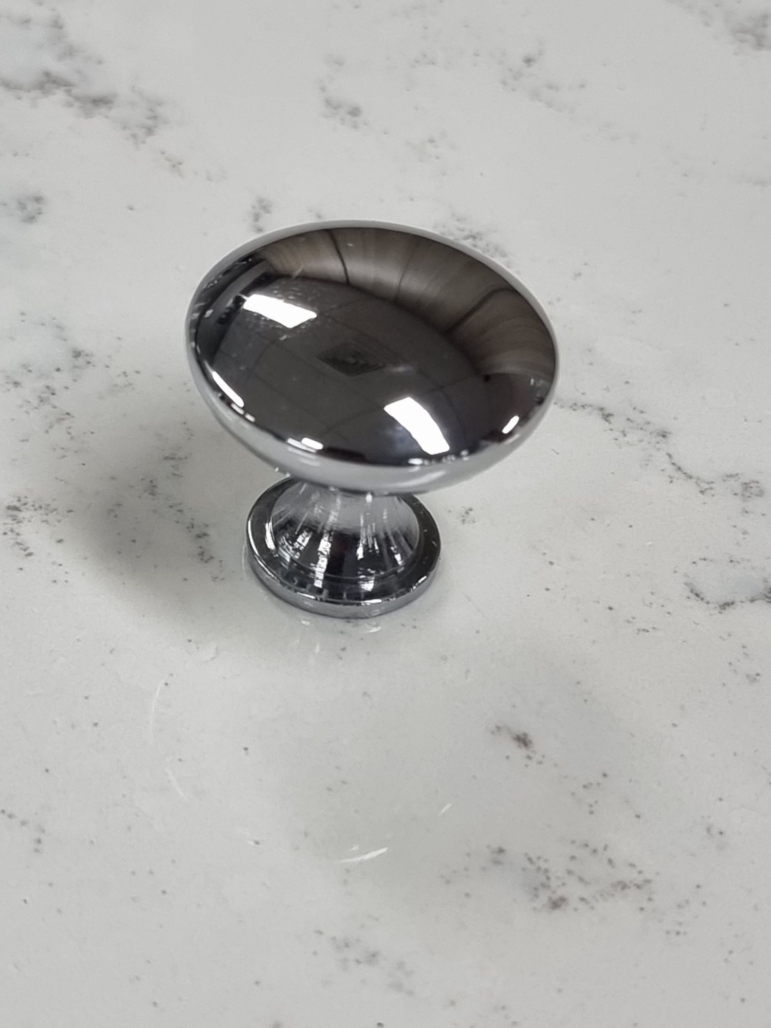 Hafele Polished Chrome Knob, Mushroom Style - 28mm Main image