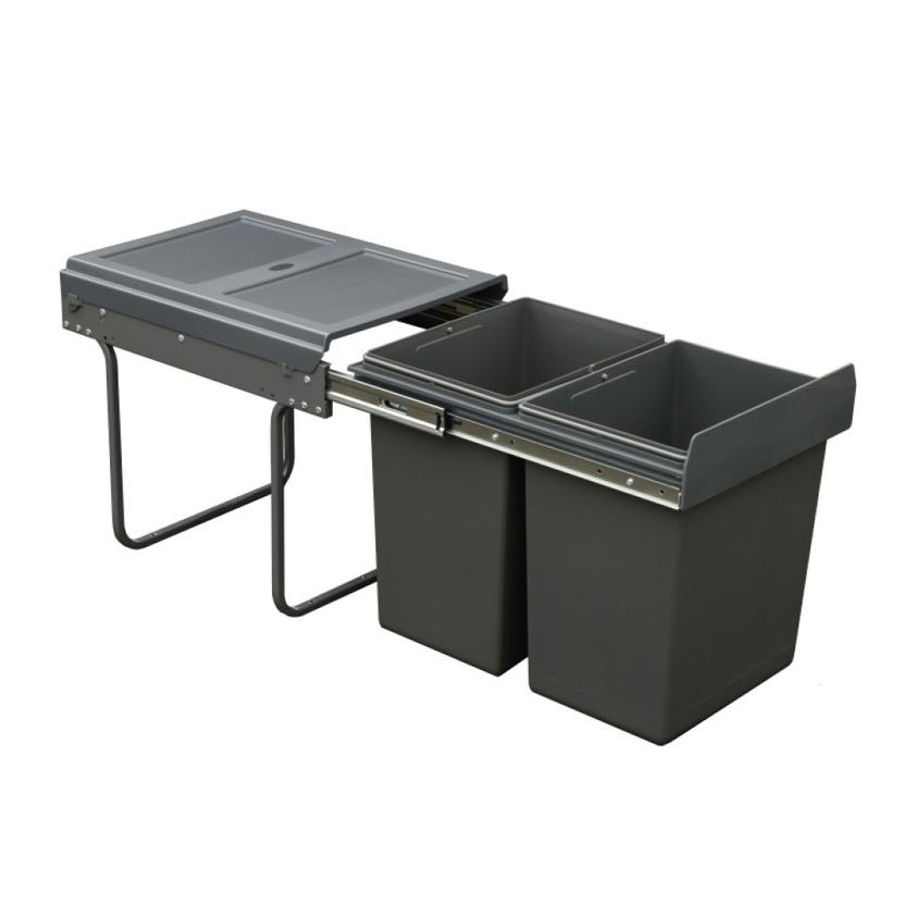 Hafele OSKA Dark Grey Kitchen Waste Bin Base Mount