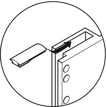 Hafele Wardrobe Lift For Internal Cabinet Width 440-610 mm Secondary image