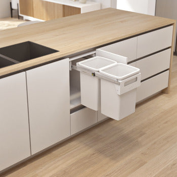 Hideaway Compact HC220H 40L Double Waste Bin