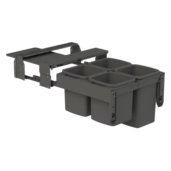 Concelo by Hideaway Waste Bin, 2 x 13Ltr, 2 x 16Ltr