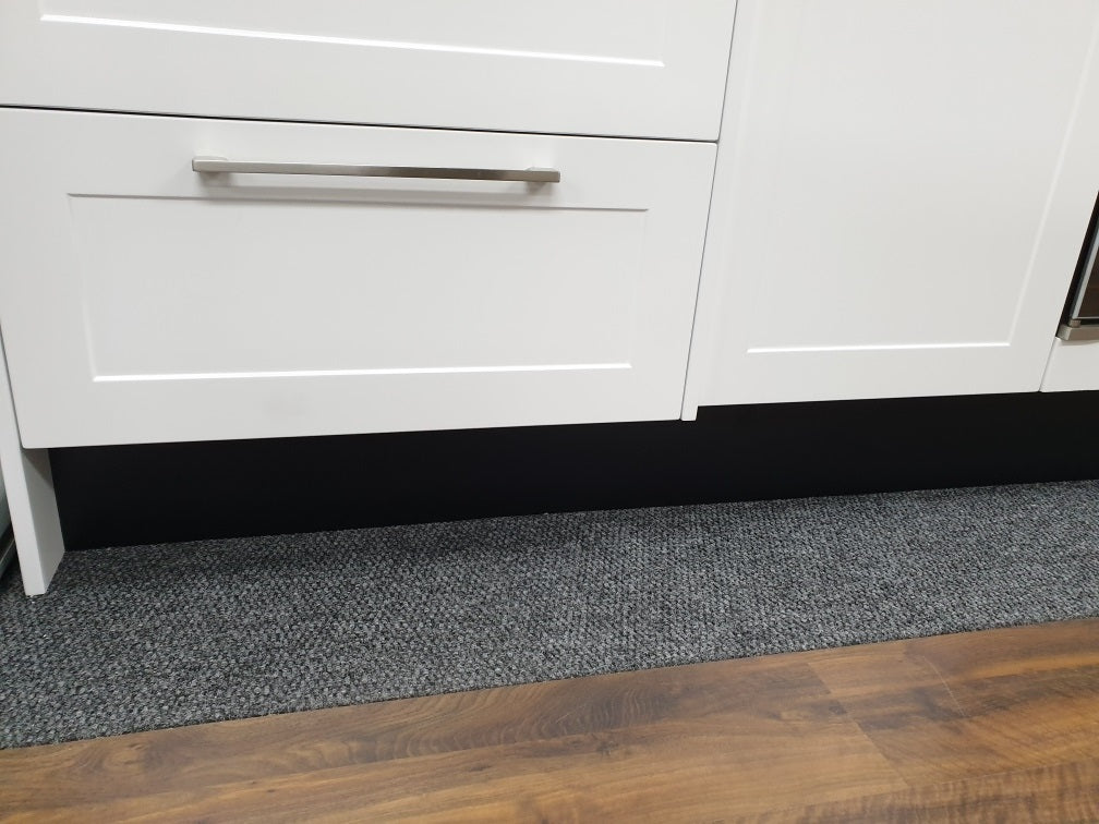 Black Finish Laminated Kitchen Kickboard matt Height 150mm Secondary image