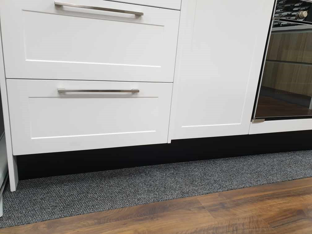 Black Finish Laminated Kitchen Kickboard matt Height 150mm