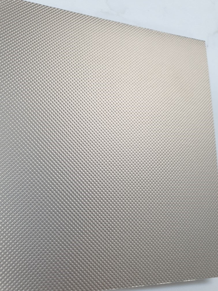 150mm Aluminium Laminate  Kitchen Kickboard – Titanium Ripple Plinth Panel 2.4m