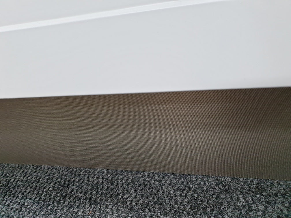 150mm Aluminium Laminate  Kitchen Kickboard – Titanium Ripple Plinth Panel 2.4m