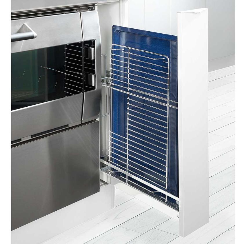 Pull Out Baking Tray Storage for Narrow Space