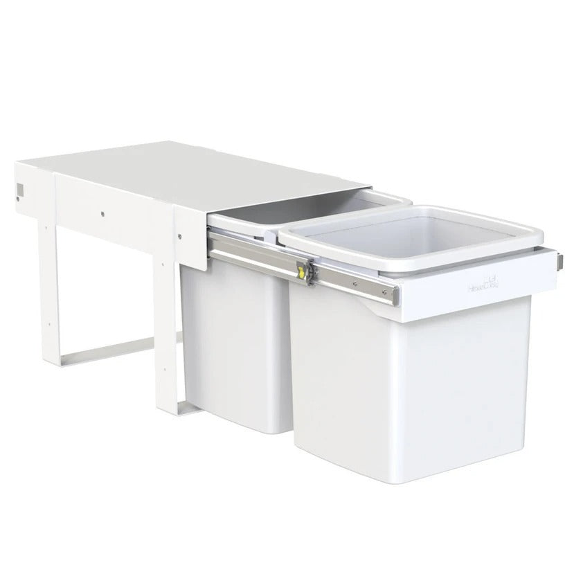 Hideaway Waste Bin Compact Soft-Close 2x15 Ltr (Handle Pull) Secondary image