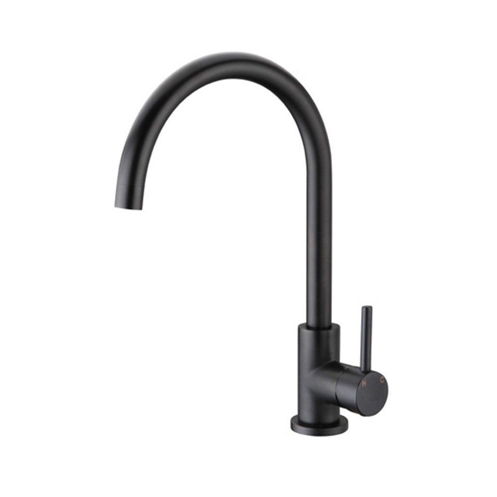 Mixer Tap Gooseneck Matt Black