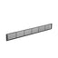 Aluminium Vent Grill For Fridge, 570mm X 61mm, Black