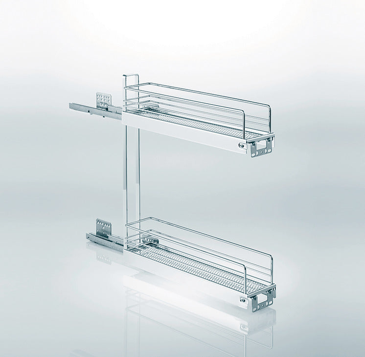 Kesseboehmer Base Pull-Out Set - 2 Tier, Chrome
