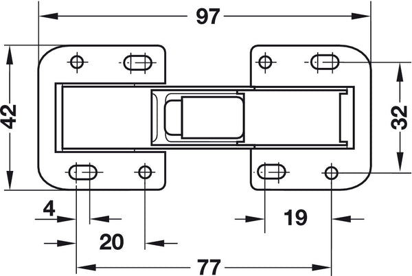 Hafele 90 Degree Easy Mount Hinge