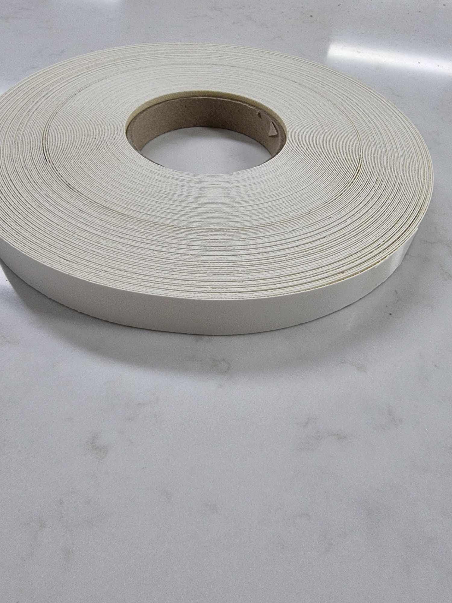 50m White Melamine Iron On Edge Pre Glued 21mm Main image