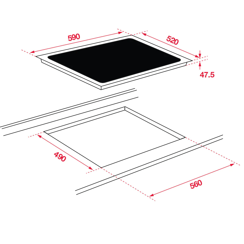 Hafele 60cm Ceramic Cooktop