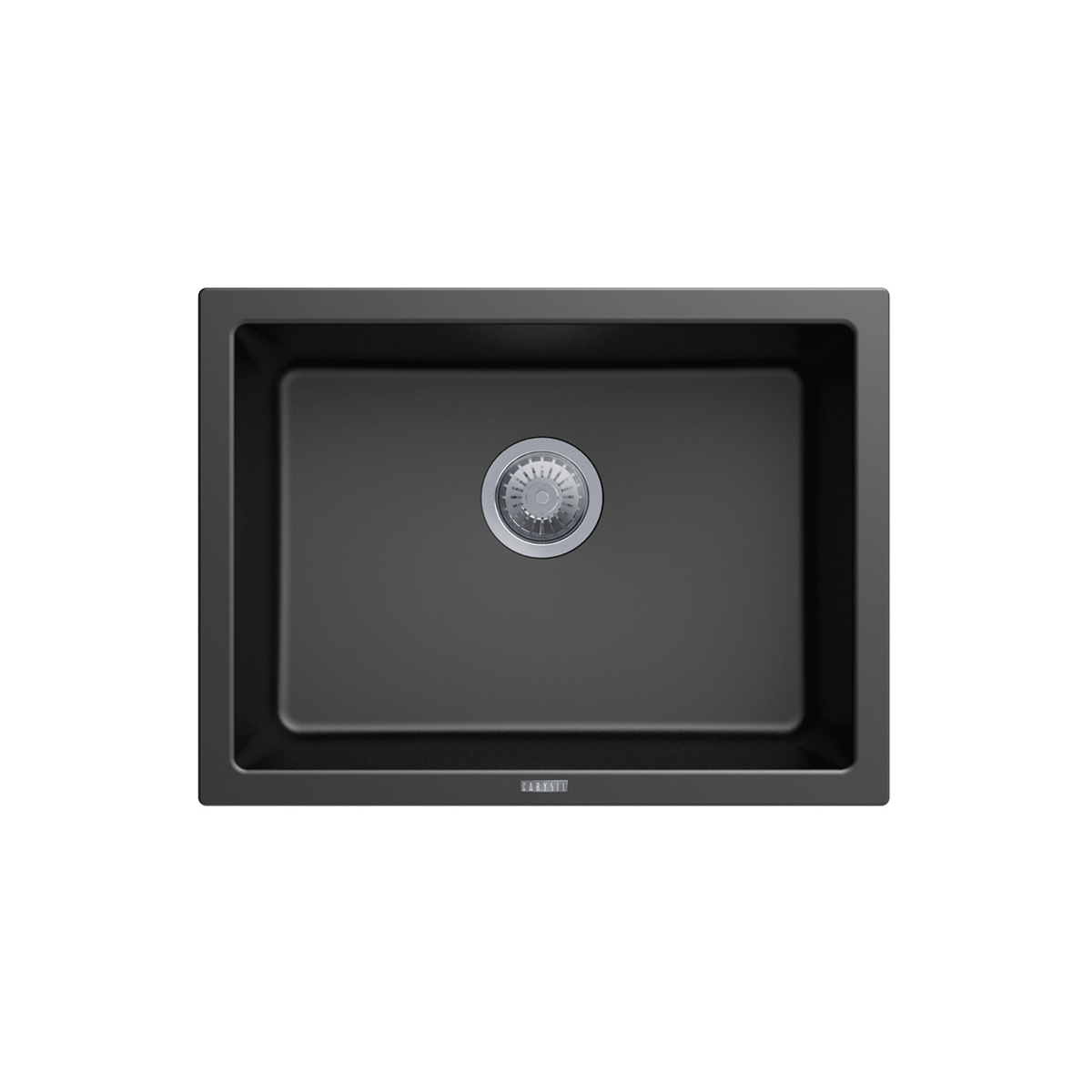 Carysil Large Single Bowl Sink, Black Main image