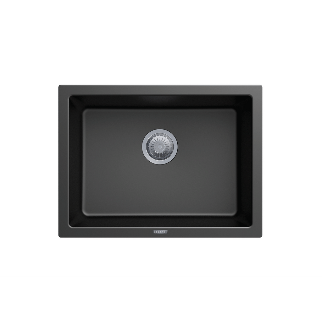 Carysil Large Single Bowl Sink, Black