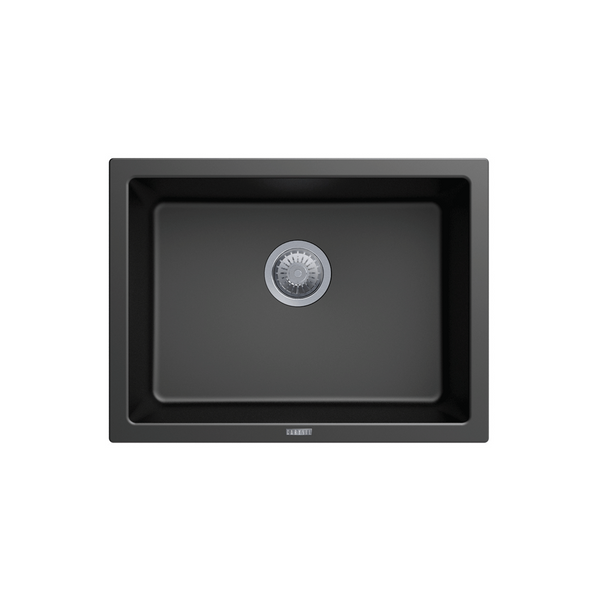 Carysil Large Single Bowl Sink, Black