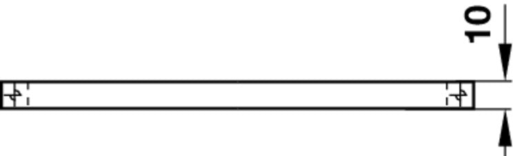 Polished And Matt Brushed SS Bar Handle, Hole Spacing 96mm