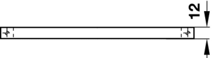 Polished, Matt Brushed Bar Handle - Hole Spacing 96mm