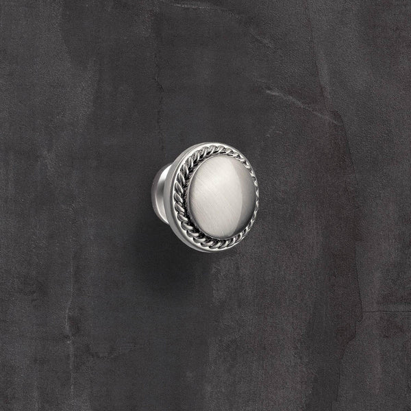 Knob Salemi, H 23mm, Brushed Stainless Steel