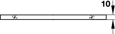 SS Bar Handle - Matt Brushed, Hole Spacing 96mm