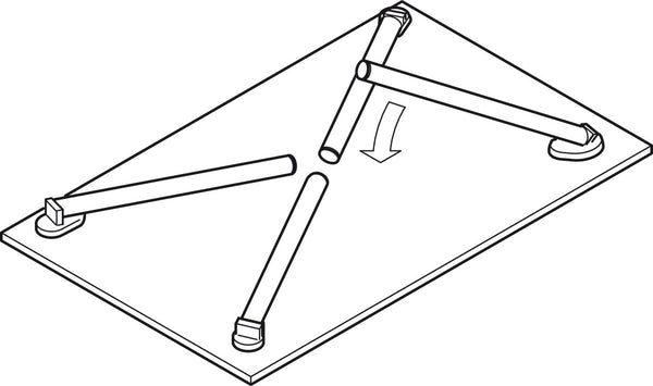 Hafele Foldable Cylindrical Table Leg