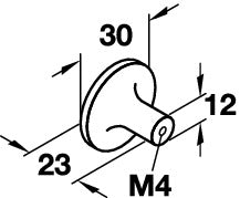 Zinc Alloy Door Knob, Matt Nickel or Polished Chrome Plated