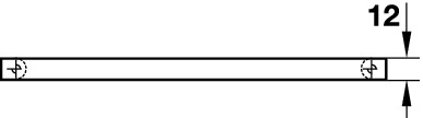 Stainless Steel, Bar Handle -  Hole spacing 96 mm