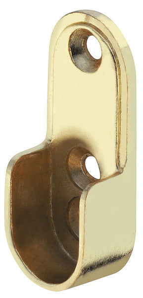 Wardrobe Rail End Brackets for Oval Hanging Rail 20mm Wide Main image