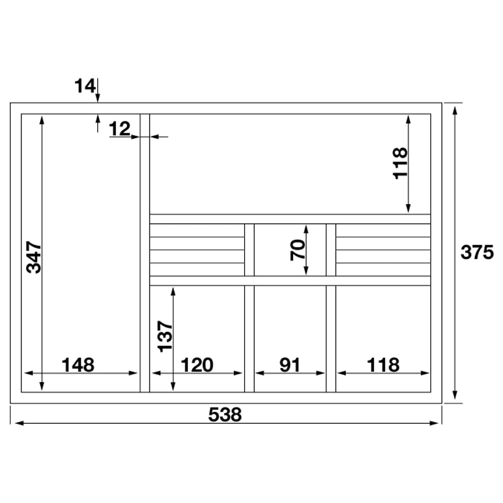 Wardrobe Drawer Insert With Ring Holder Secondary image