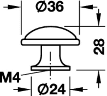 Zinc-Alloy Round Door Knob, Chrome, Nickel or Gold Finish