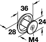 Zinc-Alloy Round Door Knob, Chrome, Nickel or Gold Finish