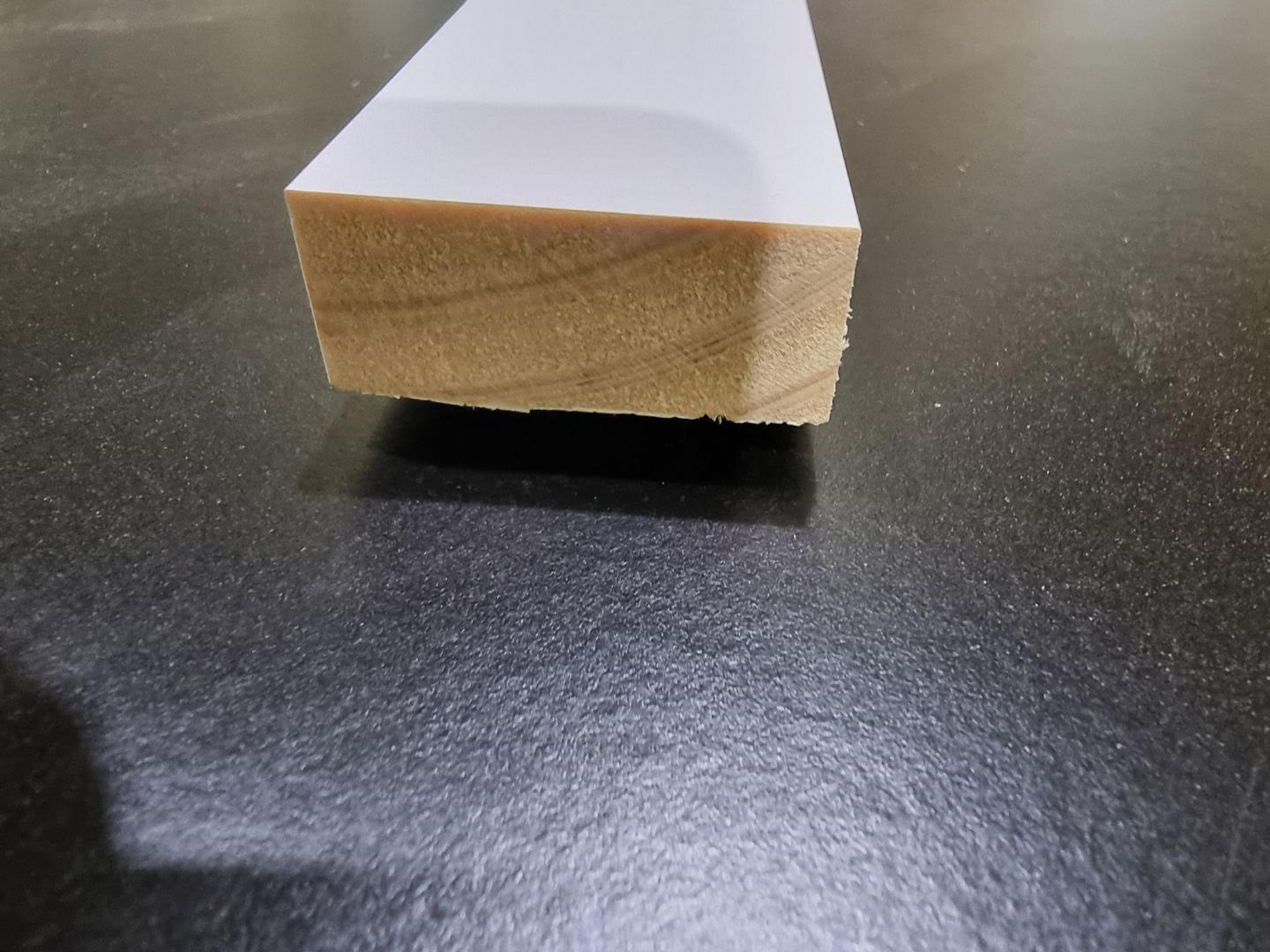 White Timber Wrap Rail Cabinet Support