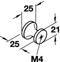 Brass Door Knob, Polished Chrome or Matt Nickel Plated