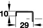 Stainless Steel Lip Pull Handle - 12mm