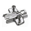 Cross Mounting Plate with Oblong Hole Height Adjustment, Nickel Plated