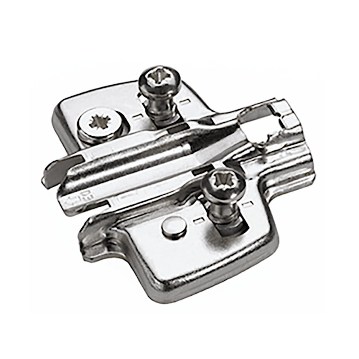 Cross Mounting Plate with Direct Height Adjustment, Nickel Plated Main image