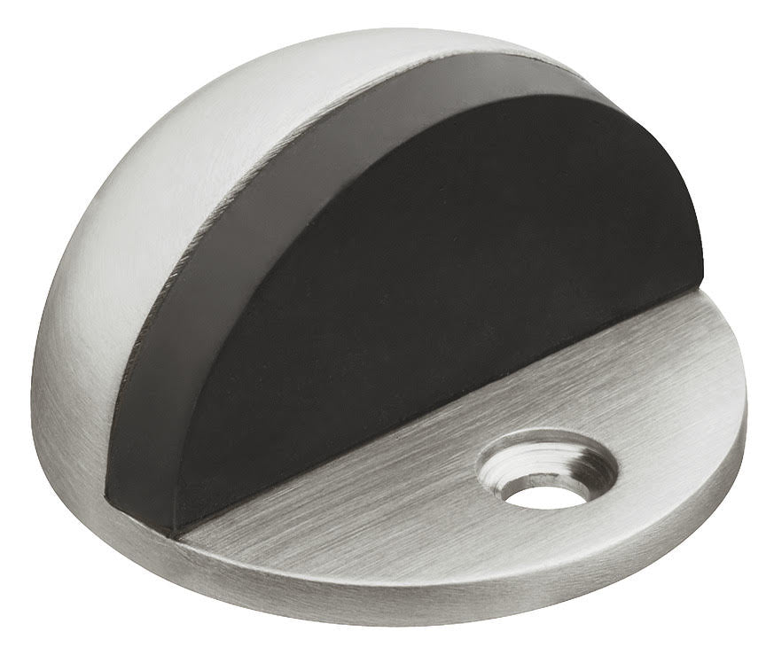 Half Moon Floor Mounted Door Stops, Stainless Steel Matt