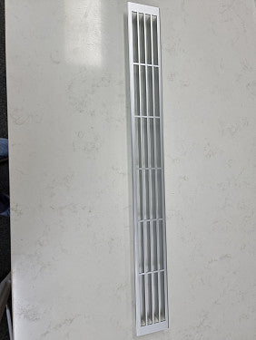 Aluminium Vent Grill For Fridge, 570mm X 61mm, Aluminium Main image