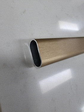 Wardrobe Rail Brushed Dark Brass, Aluminium, Hangs Clothes