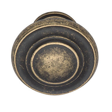 Antique Mushroom Knob Old Style, Black, Brass, Iron, Pewter