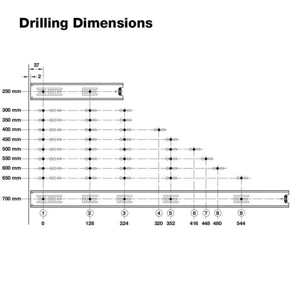 Ball Bearing Drawer Runner