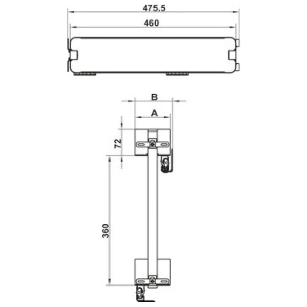 Hafele Utensio Plus H2 Base Pull-Out Unit, Steel