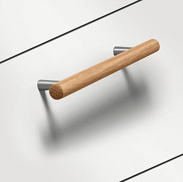 T Bar Oak Wooden Handle with Metal Base