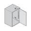 Ball Bearing Pocket Door Fitting Kit, Hinges 500mm Black