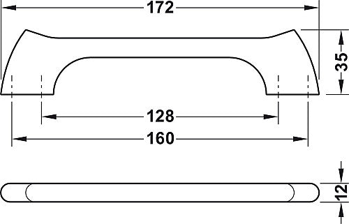 M Shape Black Kitchen Cabinet Handle Secondary image