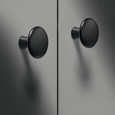 Black Matt Round Furniture Knob 30mm Secondary image