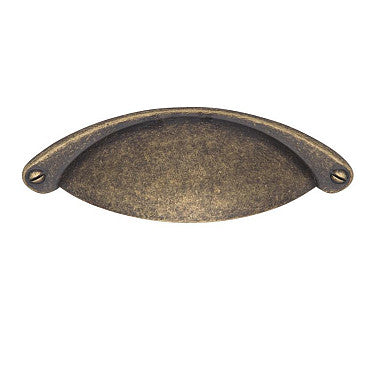 Antique Cup Pull Handle, Brass, Iron Finish